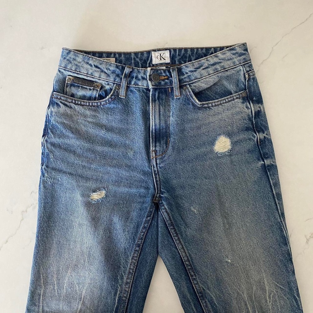 Calvin Klein High Rise Straight Jeans